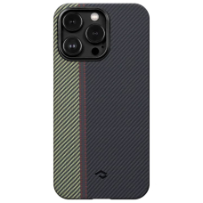 Чехол iPhone 14 Pro Pitaka Fusion Weaving MagEZ Case 3 Black Gray