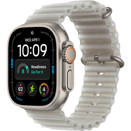 Apple Watch Ultra 4 (2026) 49mm Natural Titanium Case /Translucent Gray Ocean Band